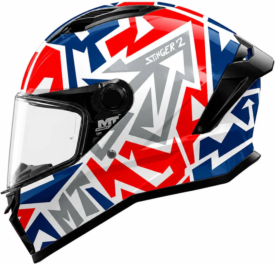CASCO MT STINGER 2 MELD D7 BLANCO ROJO AZUL
