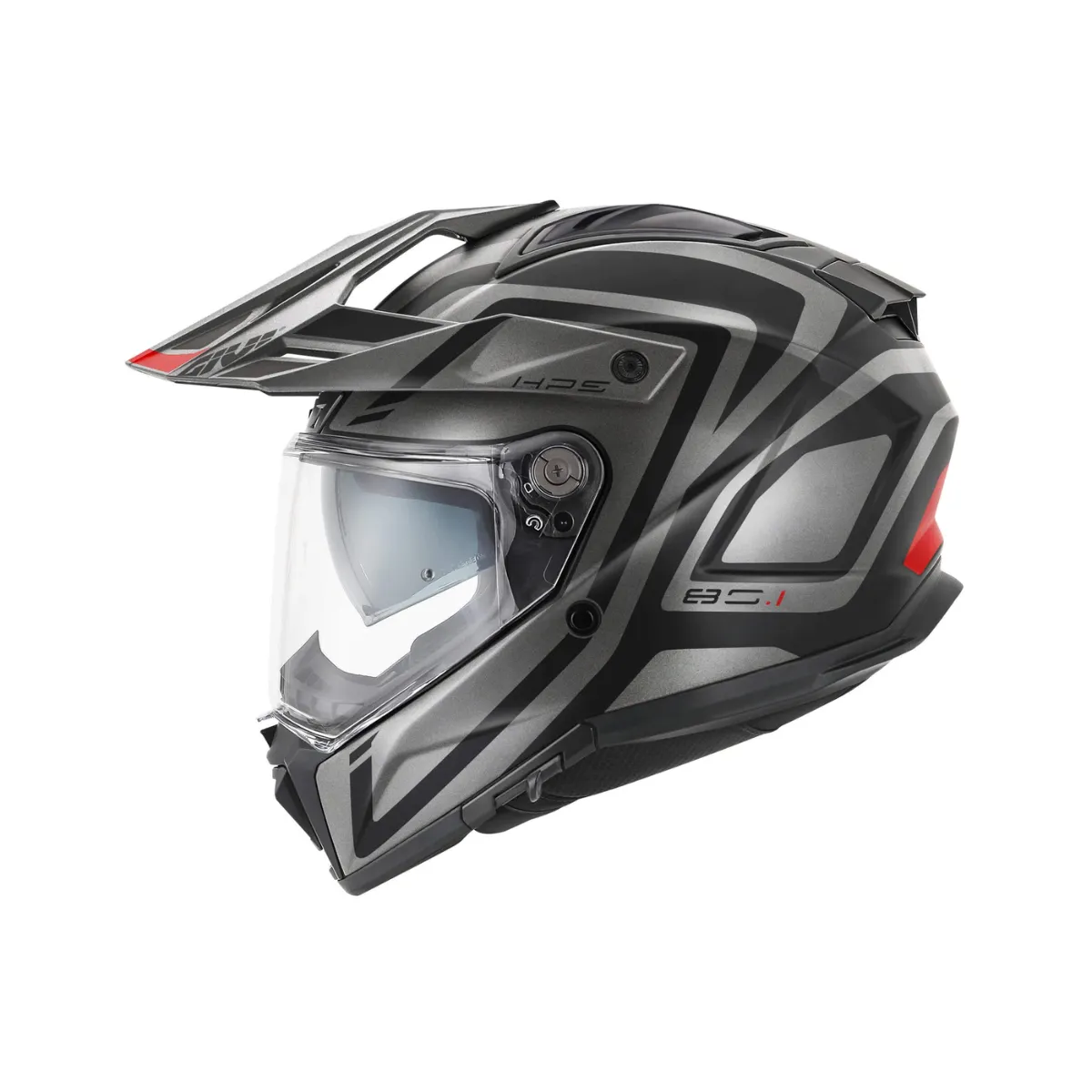 CASCO GIVI 80.1 APEX NEGRO TITANIO ROJO MATE