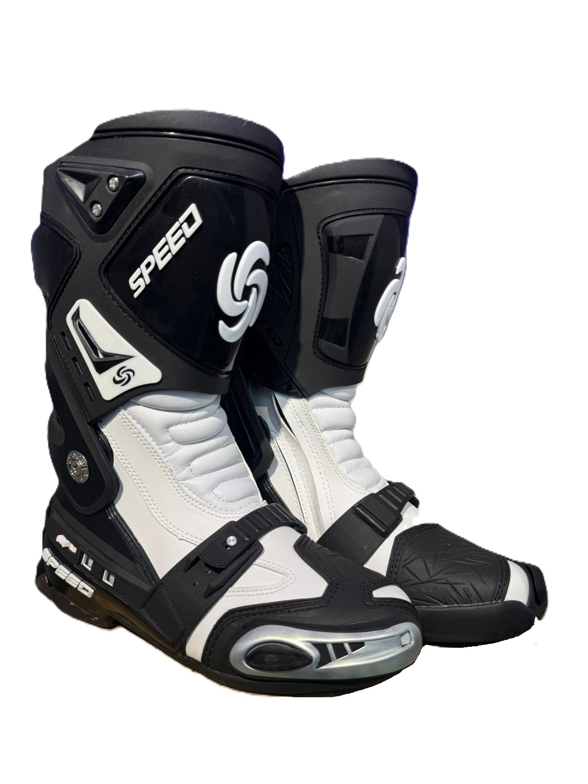 BOTAS DE PROTECC SPEED PROBIKER BLANCO V2