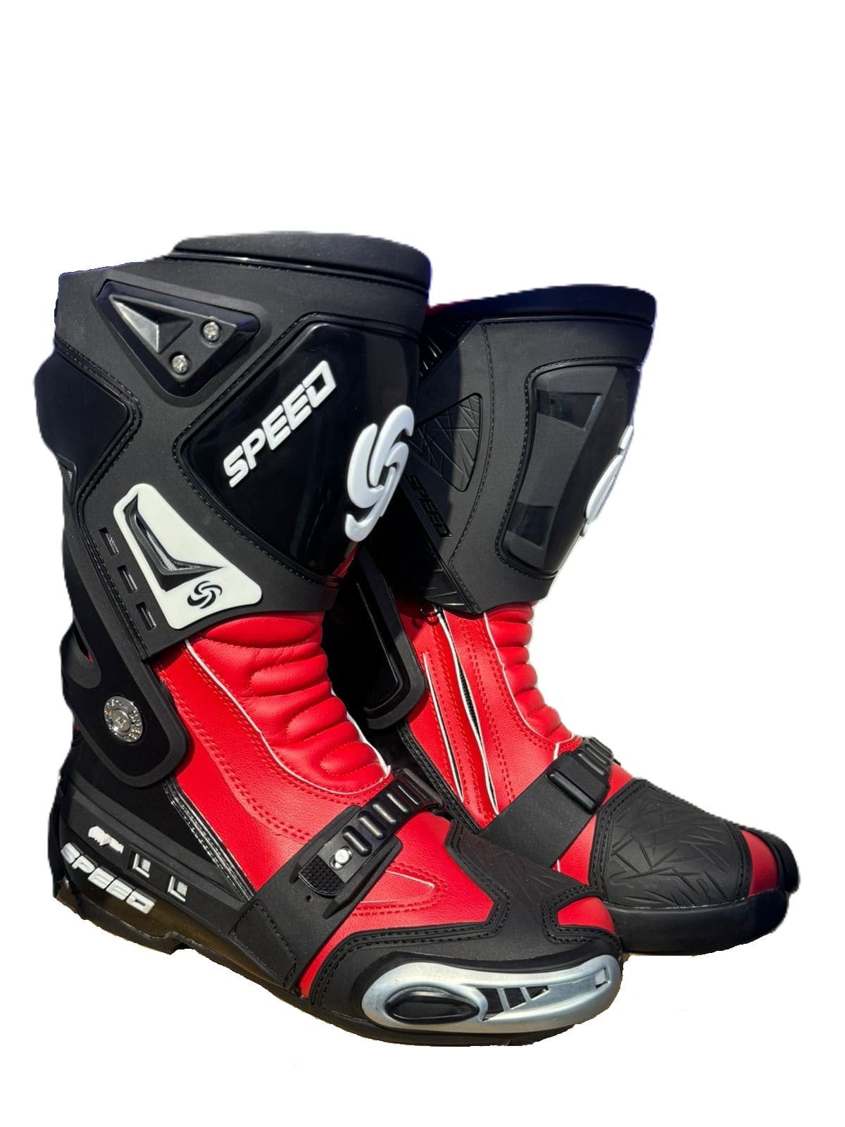 BOTAS DE PROTECC SPEED PROBIKER ROJO V2