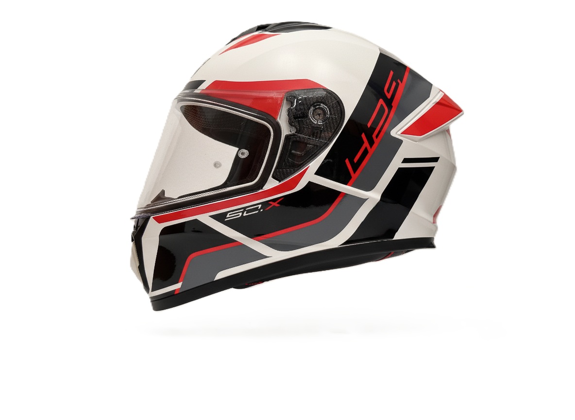 CASCO GIVI H50X BLANCO NEGRO GRIS ROJO BRILLANTE