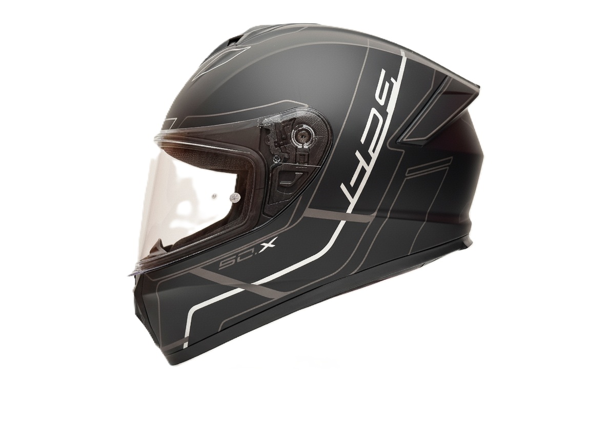 CASCO GIVI H50X GRIS PLATA NEGRO MATE
