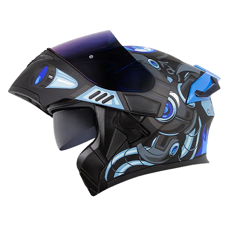 CASCO HRO 3400DV ROBOT NEGRO AZUL