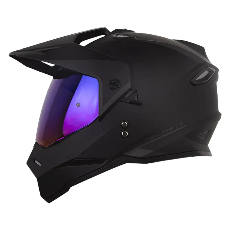 CASCO HRO MX-330DV SOLID NEGRO GRIS OSCURO MATE