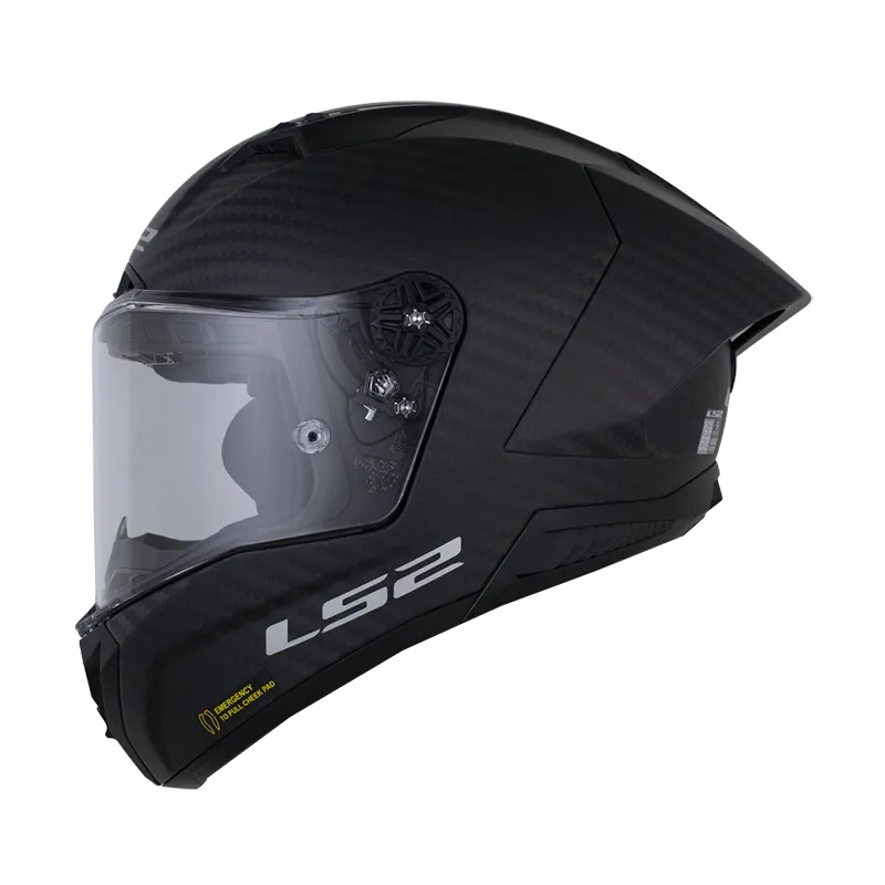 CASCO LS2 FF805 THUNDER GP AERO SOLID NEGRO MATE