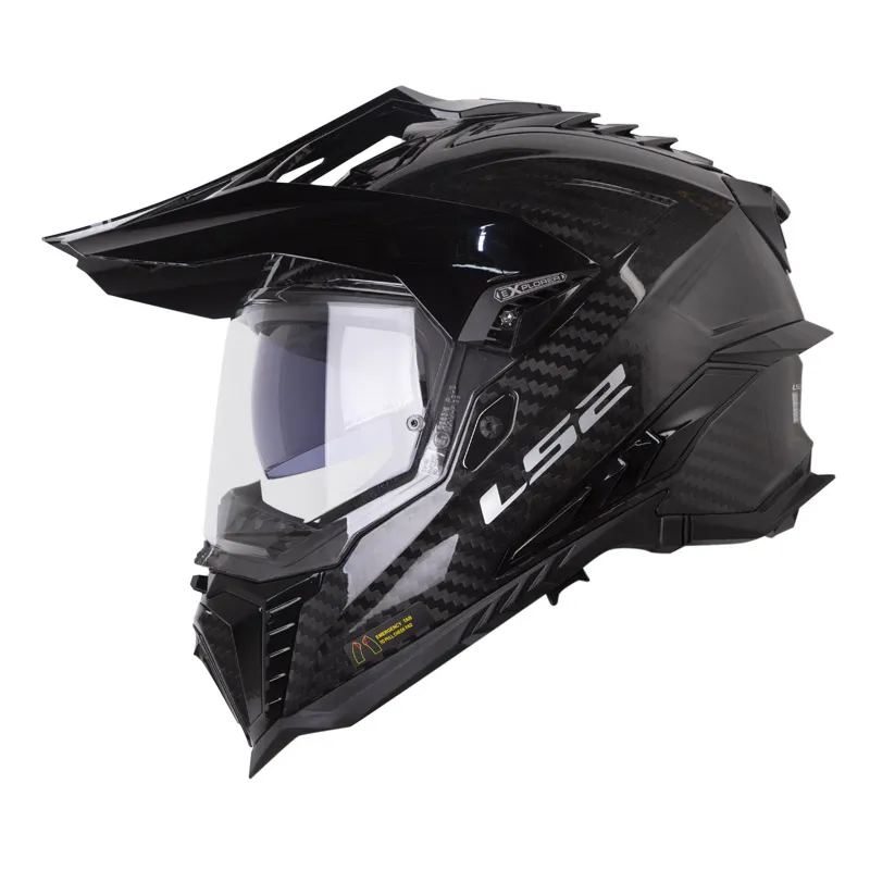 CASCO LS2 MX701 CARBON SOLID NEGRO BRILLANTE