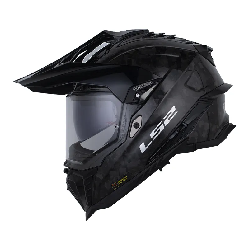 CASCO LS2 MX701 EXPLORER CARBON FORGED NEGRO BRILLANTE