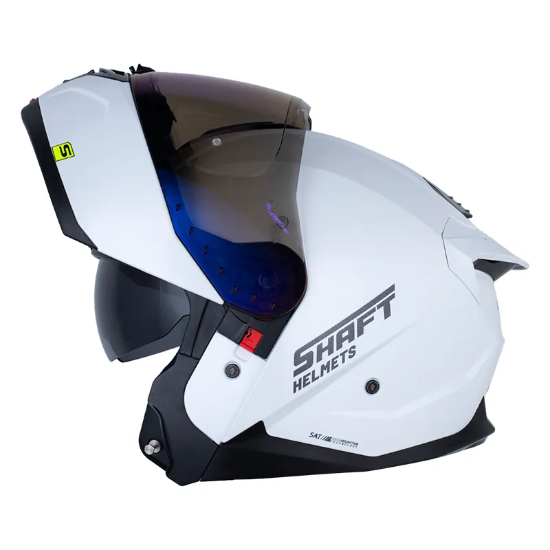 CASCO SHAFT 3540DV SOLID BLANCO PERLA GRIS OSCURO BRILLANTE
