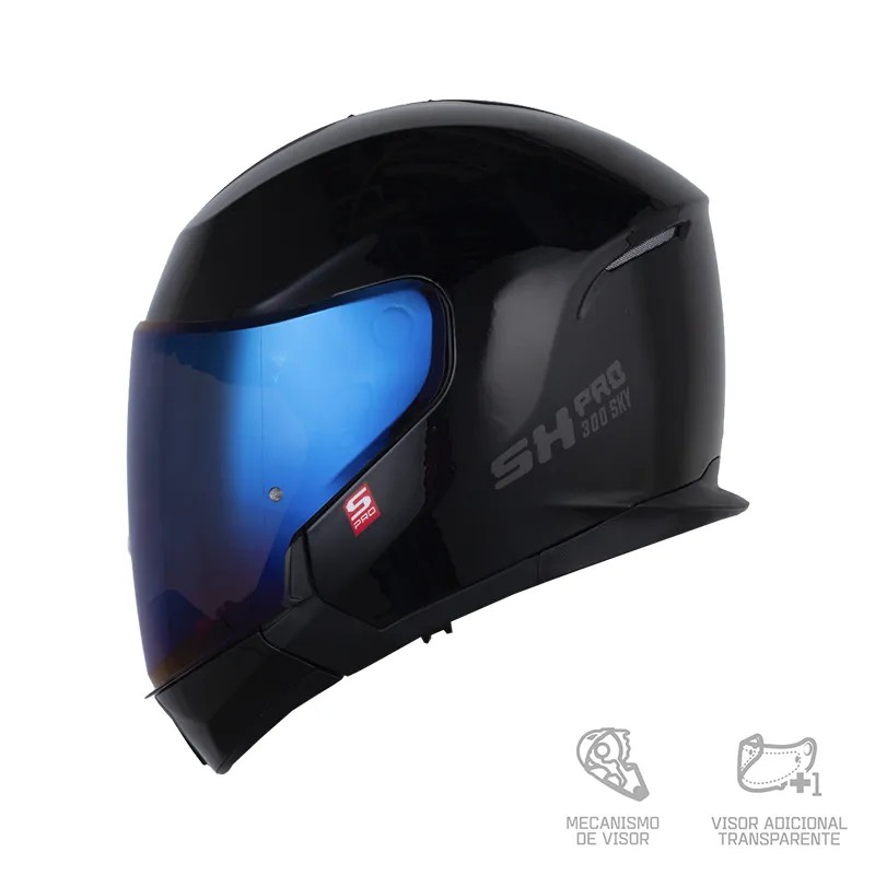CASCO SHAFT PRO 300 SKY SOLID NEGRO GRIS OSCURO