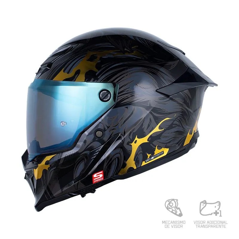 CASCO SHAFT PRO 615DV WEREWOLF NEGRO GRIS OSCURO BRILLANTE