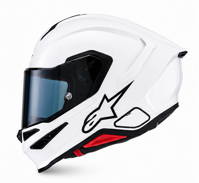 CASCO ALPINESTAR S-R7 SOLID BLANCO BRILLANTE