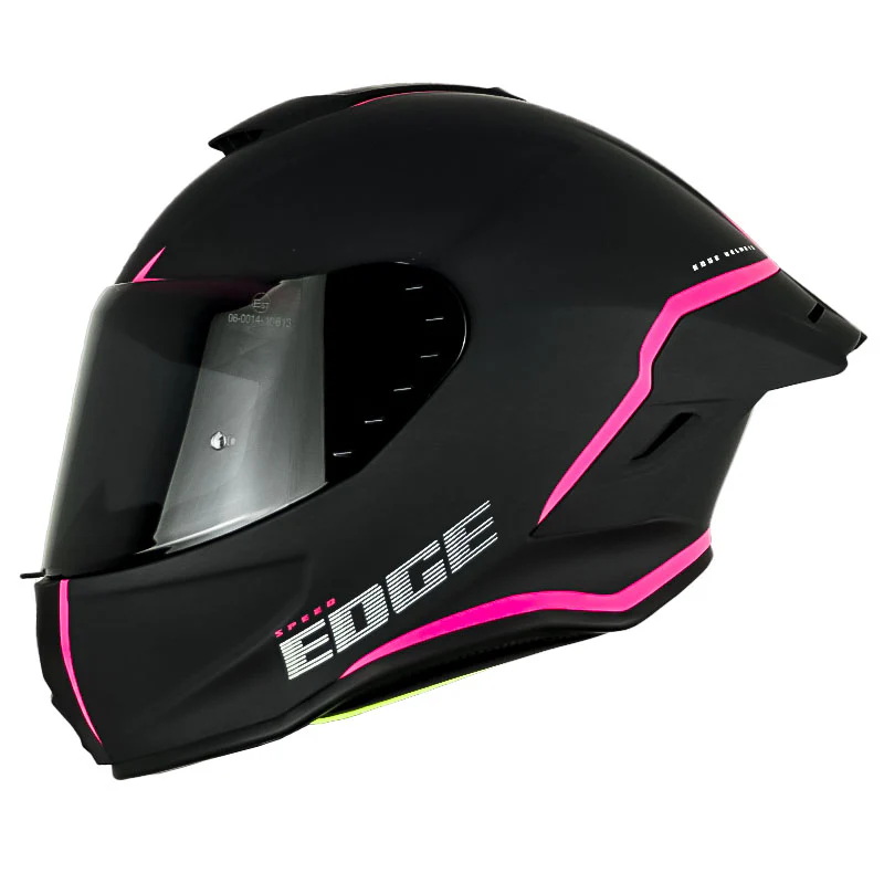 CASCO EDGE SHANGHAI SOLID NEGRO ROSADO MATE