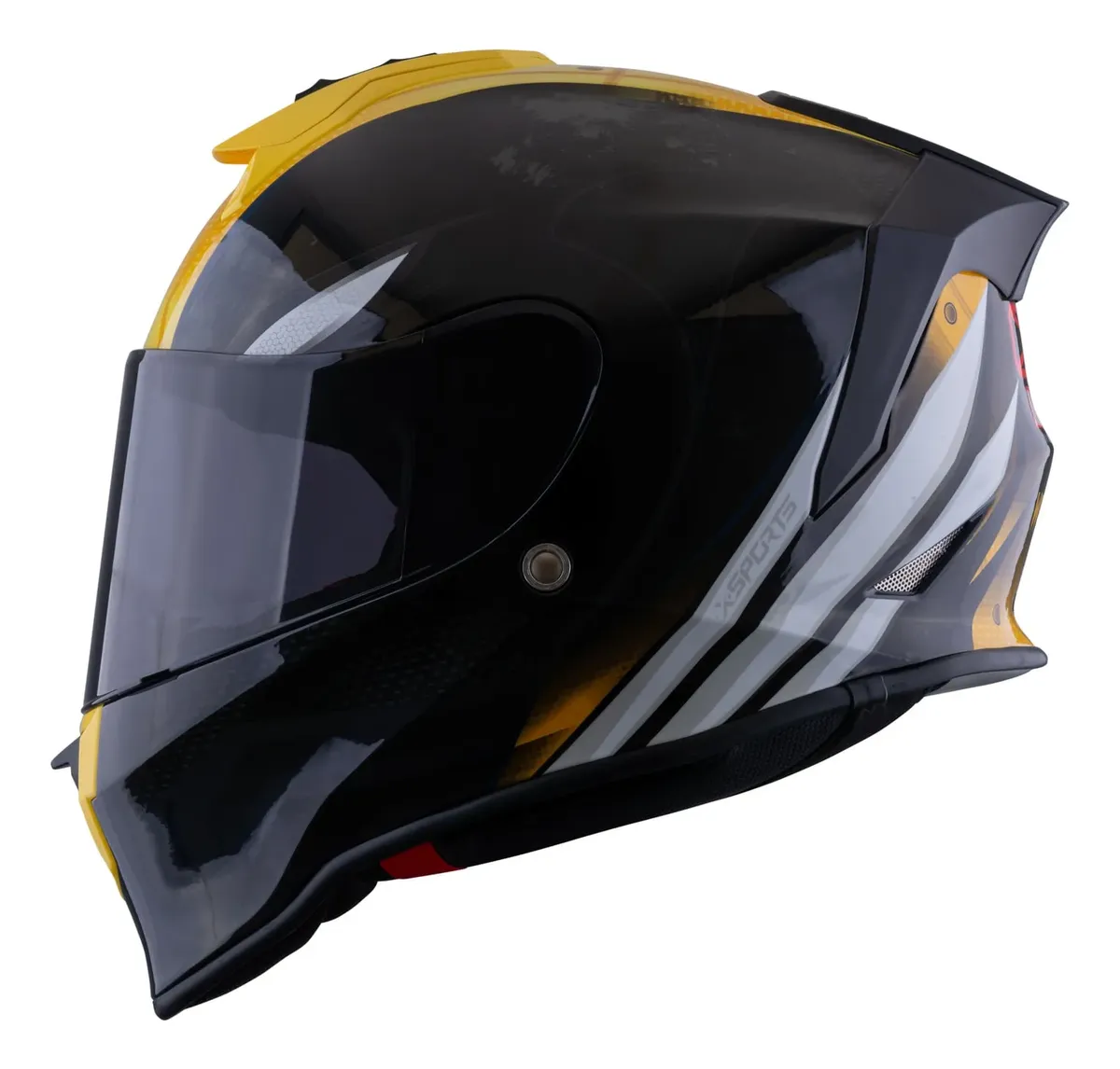 CASCO X-SPORTS V151 WOLVERINE NEGRO BRILLANTE