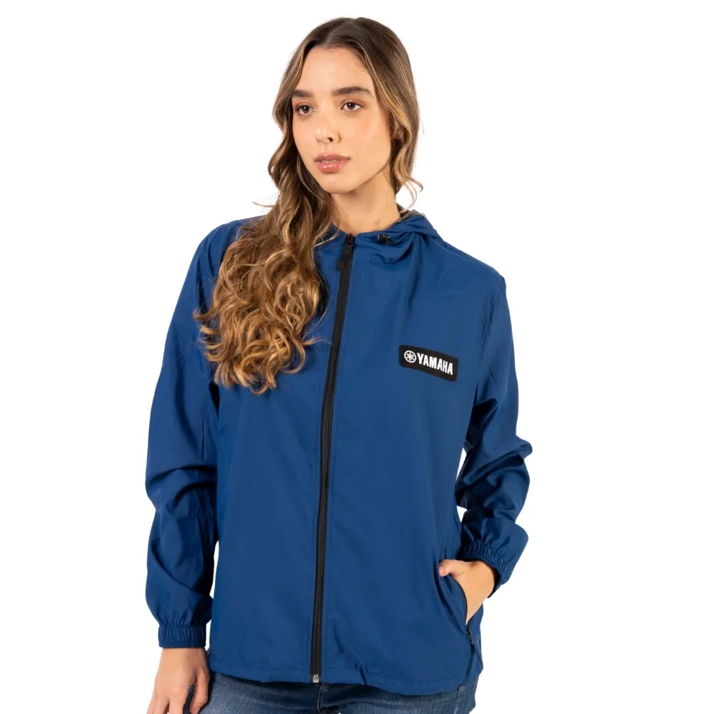 CHAQUETA CORTAVIENTO YAMAHA NAVY AZUL FEM