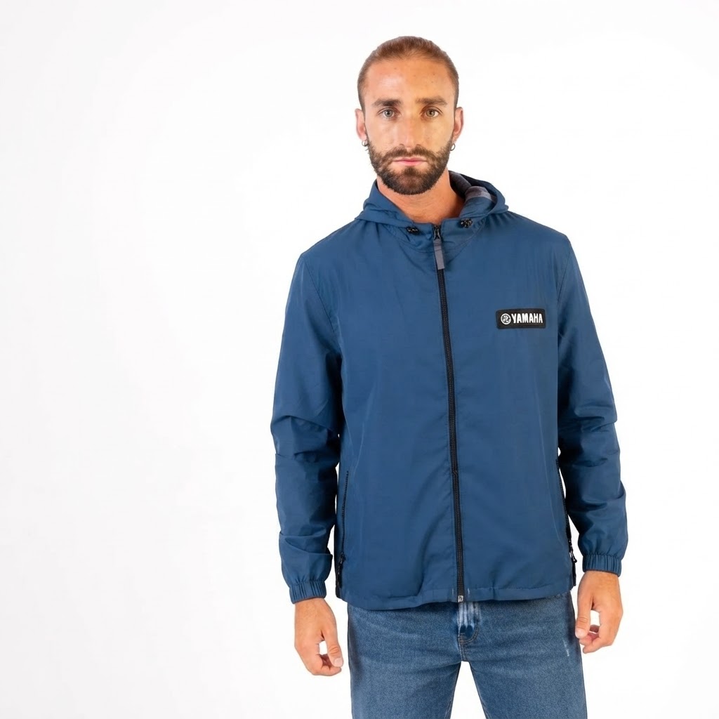 CHAQUETA CORTAVIENTO YAMAHA NAVY AZUL MAS