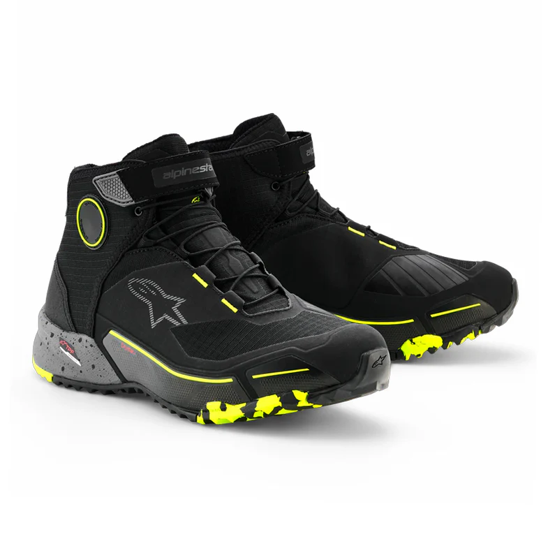 BOTA ALPINESTAR DRYSTAR CR-X NEGRO GRIS AMARILLO