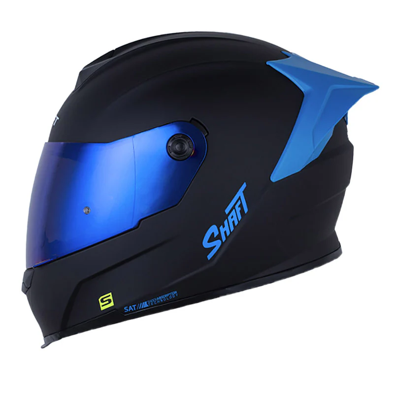 CASCO SHAFT 502SP SOLID NEGRO AZUL MATE