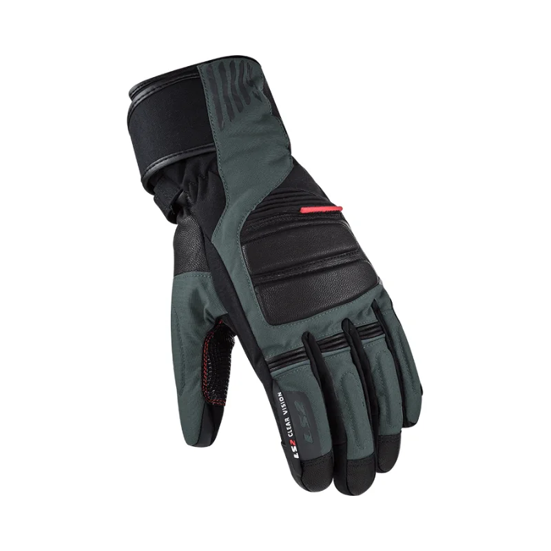 GUANTES LS2 FROST 7010 NEGRO VERDE