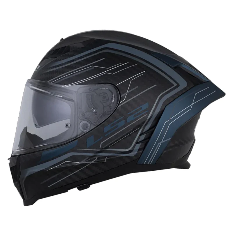 CASCO LS2 FF807 DRAGON SUBIC AZUL CLARO NEGRO MATE
