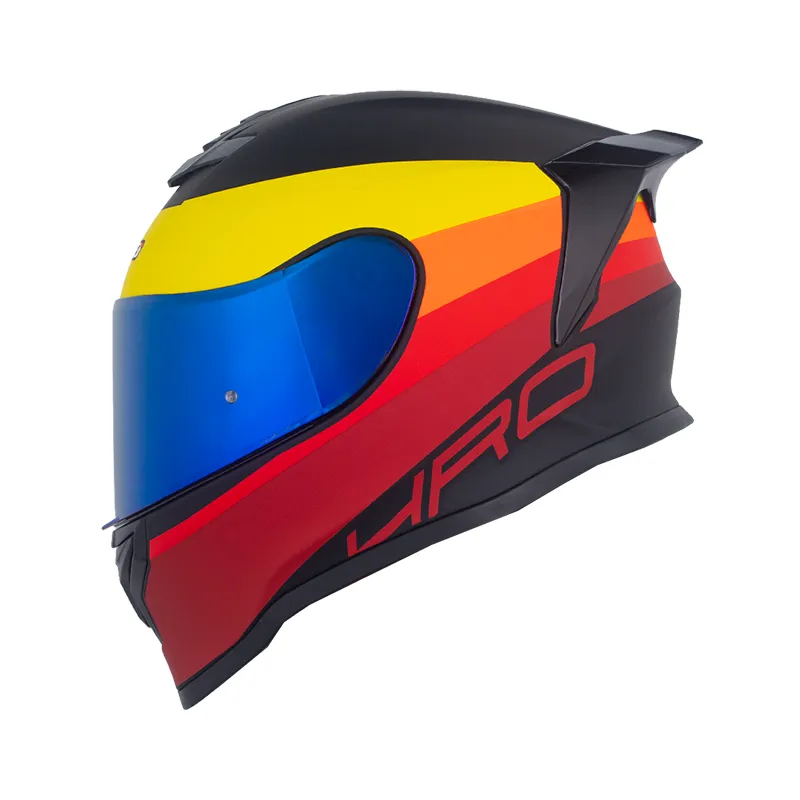 CASCO HRO 506SP GRADIEX NEGRO ROJO OSCURO MATE