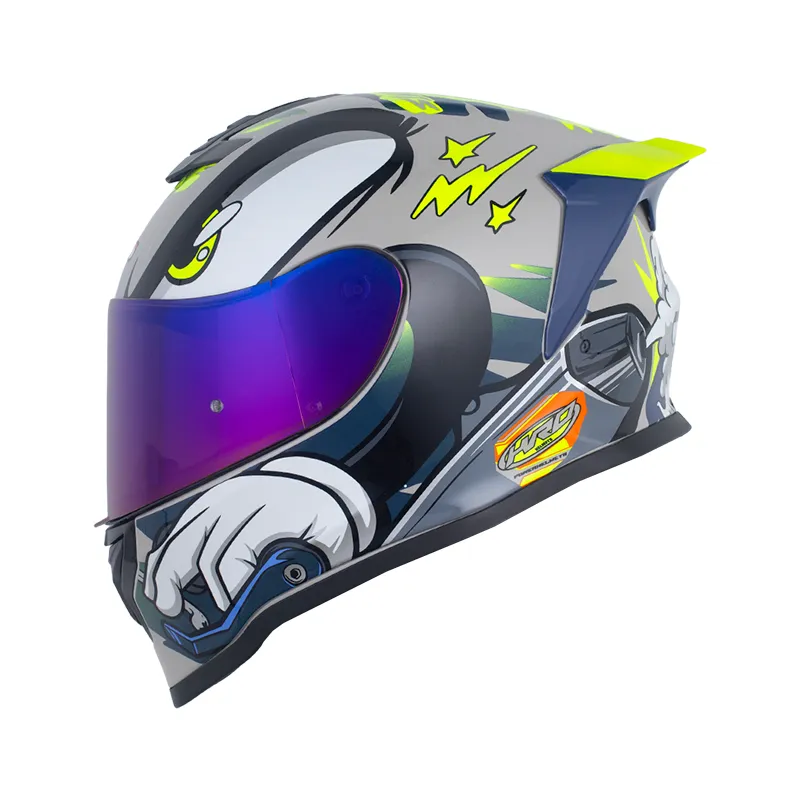 CASCO HRO 506SP 2 STROKES ARENA AZUL OSCURO BRILLANTE