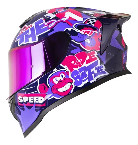 CASCO HRO 506SP CHAMP MORADO OSCURO BRILLANTE