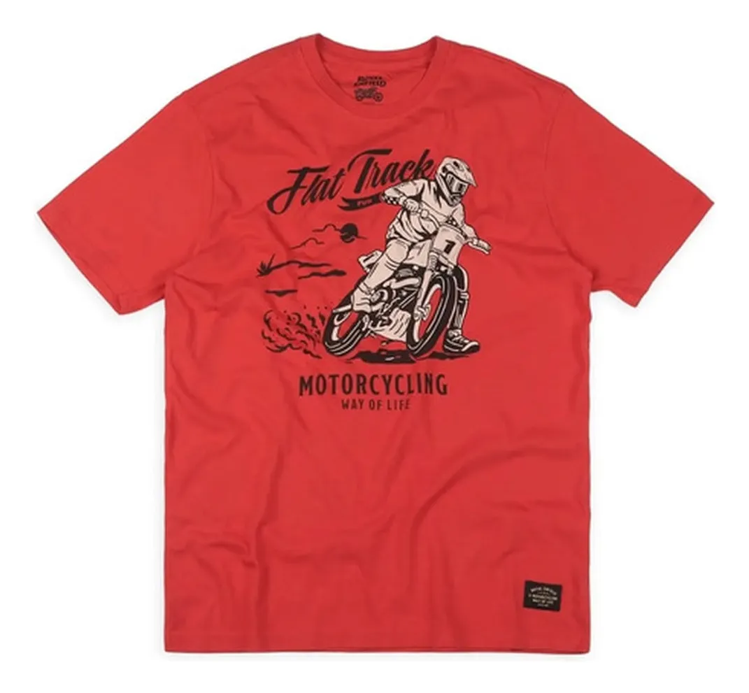 CAMISETA ROYAL ENFIELD TRACK ROJO