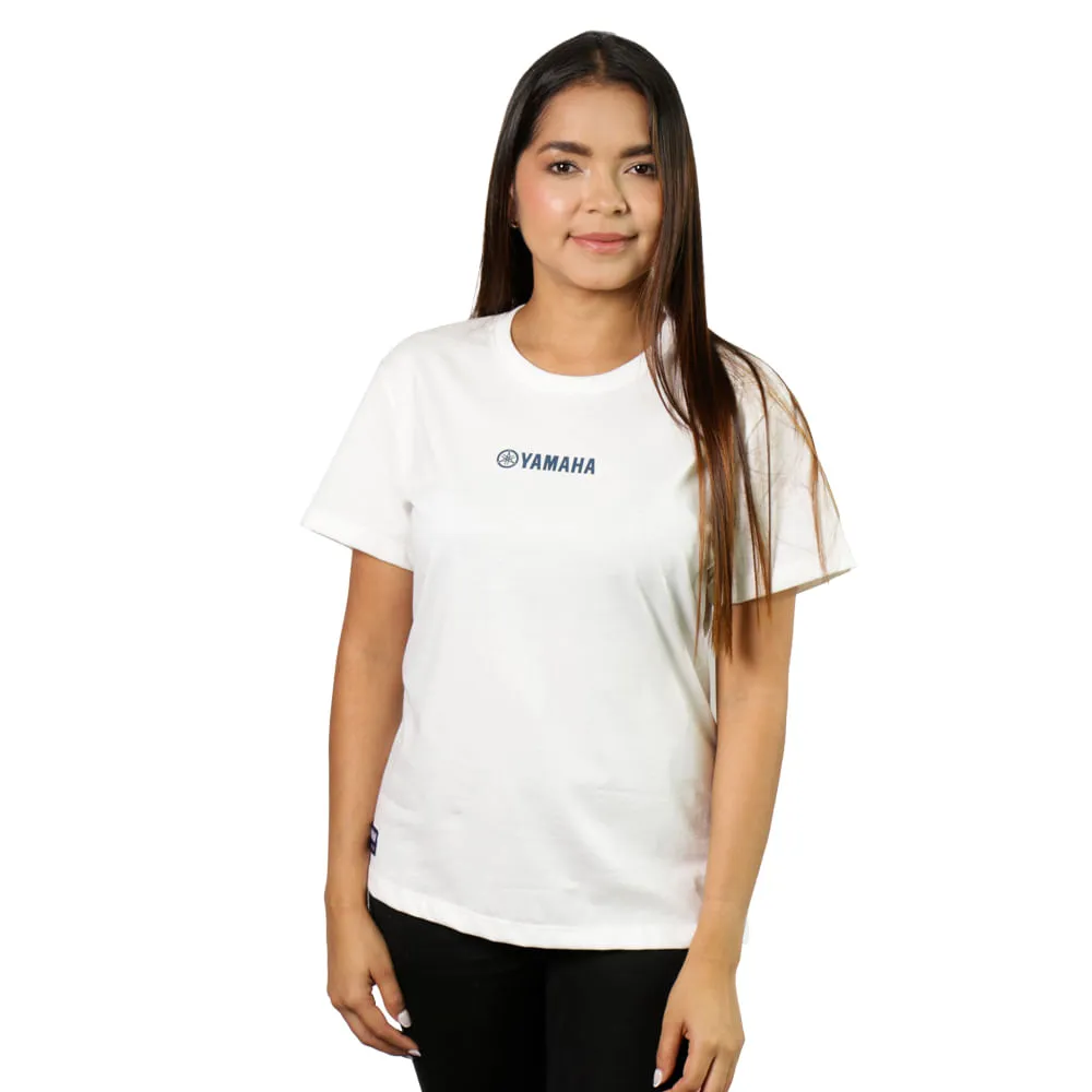 CAMISETA YAMAHA HIGH PERFORMANCE BLANCO FEM
