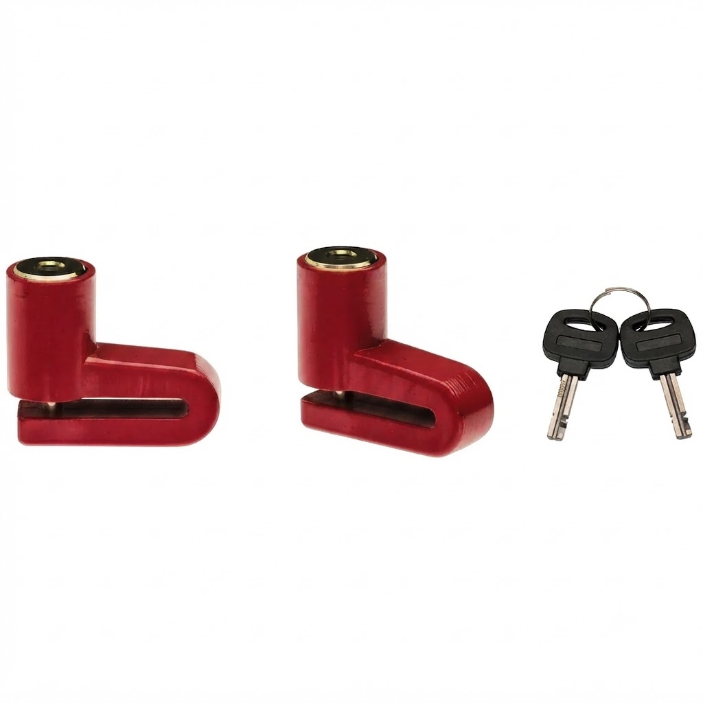 CANDADO GW FRENO SIN ALARMA MEDIANO ROJO