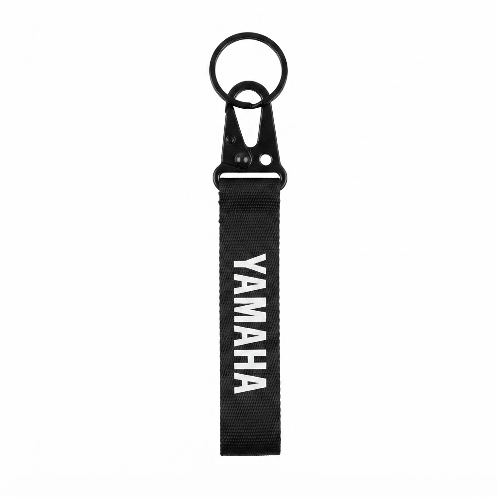 LLAVERO CHAPA METALICA YAMAHA NEGRO