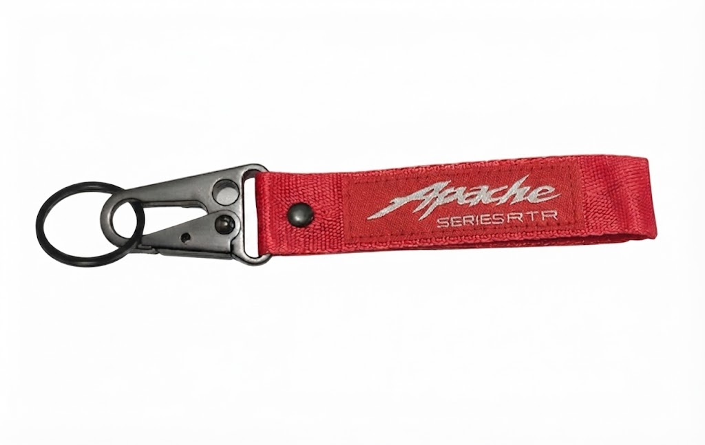 LLAVERO CHAPA METALICA APACHE ROJO