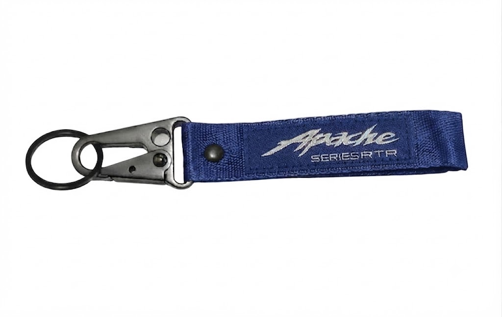 LLAVERO CHAPA METALICA APACHE AZUL