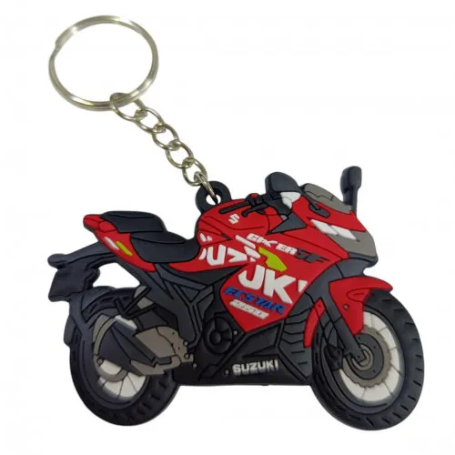LLAVERO MOTO GIXXER 250 ROJO