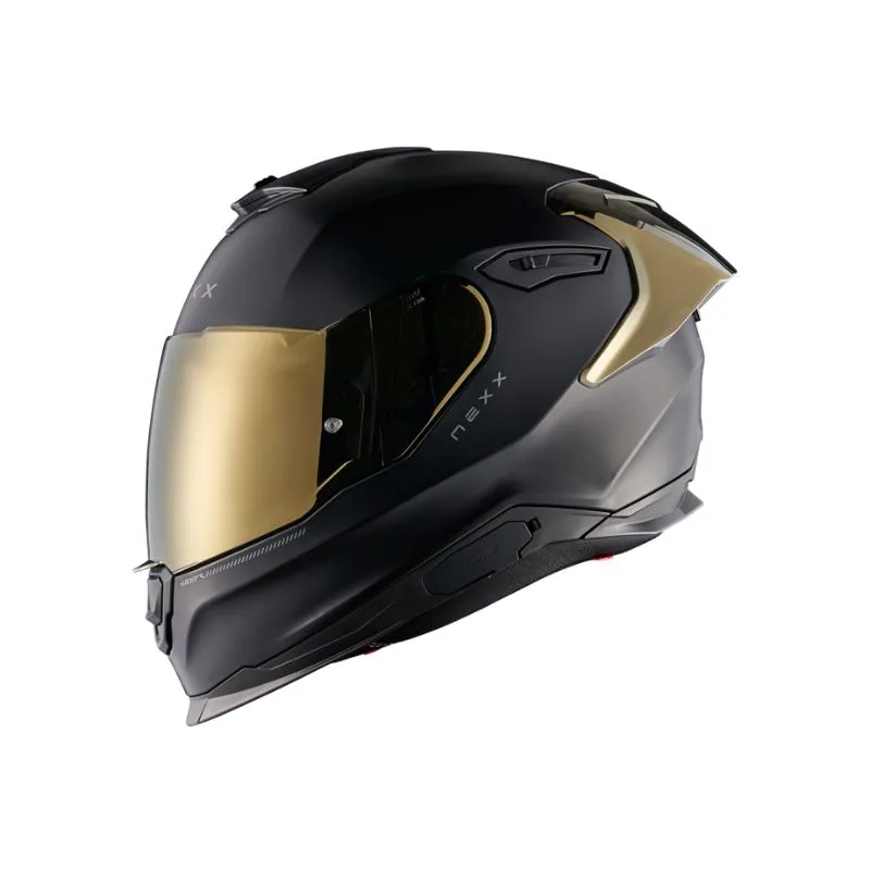 CASCO NEXX Y.100R SUBSONIC NEGRO MATE VISOR DORADO