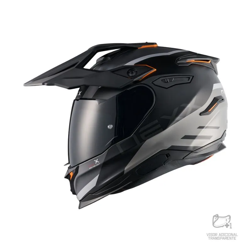 CASCO NEXX Y.TRAVL QUEST NEGRO GRIS MATE