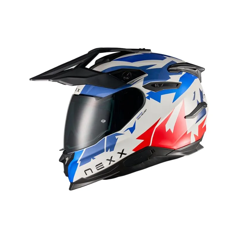 CASCO NEXX Y.TRAVL PRIMAL AZUL ROJO BRILLANTE