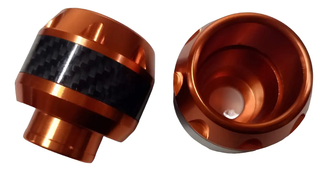 SLIDER BARRAS LUJO CARBONO NARANJA