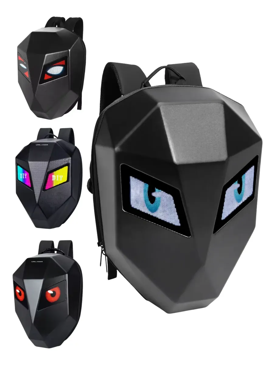MALETA LED KNIGHT BACKPACK CARBON GRANDE