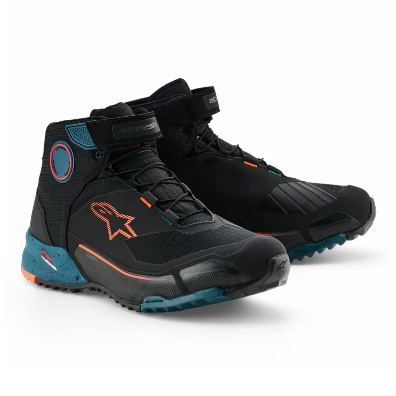 BOTA ALPINESTAR DRYSTAR CR-X NEGRO AZUL NARANJA