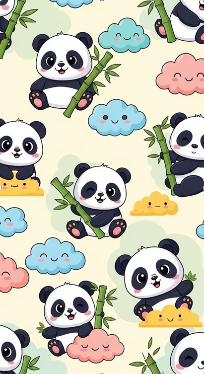 BUFF 90 CM PANDAS 055