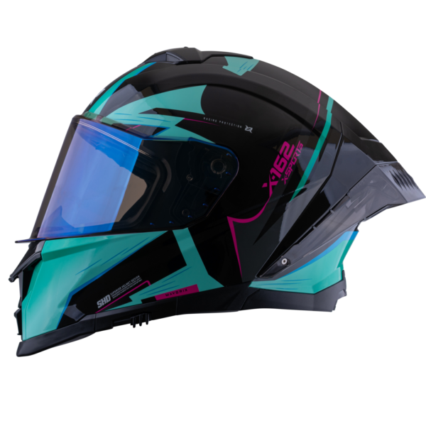 CASCO X-SPORTS X-162 MAVERIX AZUL ROSADO