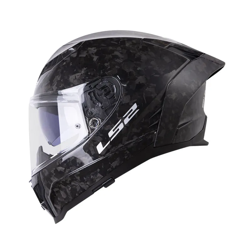 CASCO LS2 FF807 SOLID CARBON NEGRO BRILLANTE