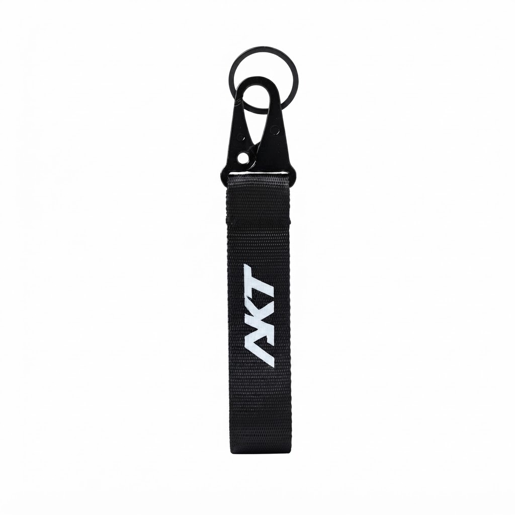 LLAVERO CHAPA METALICA AKT NEGRO