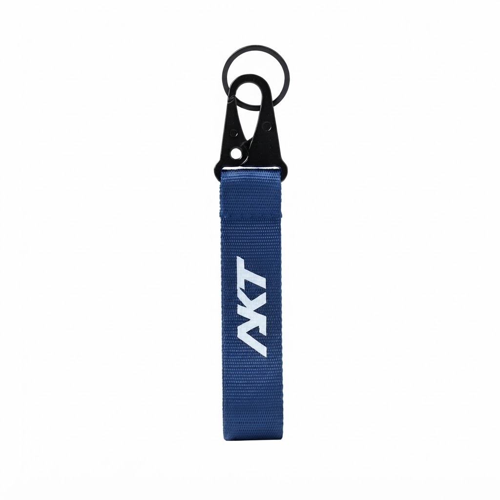 LLAVERO CHAPA METALICA AKT AZUL
