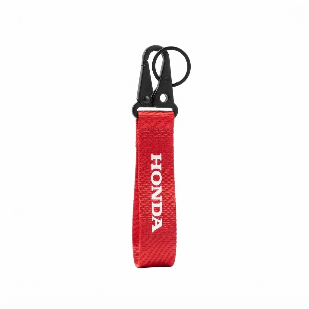 LLAVERO CHAPA METALICA HONDA ROJO