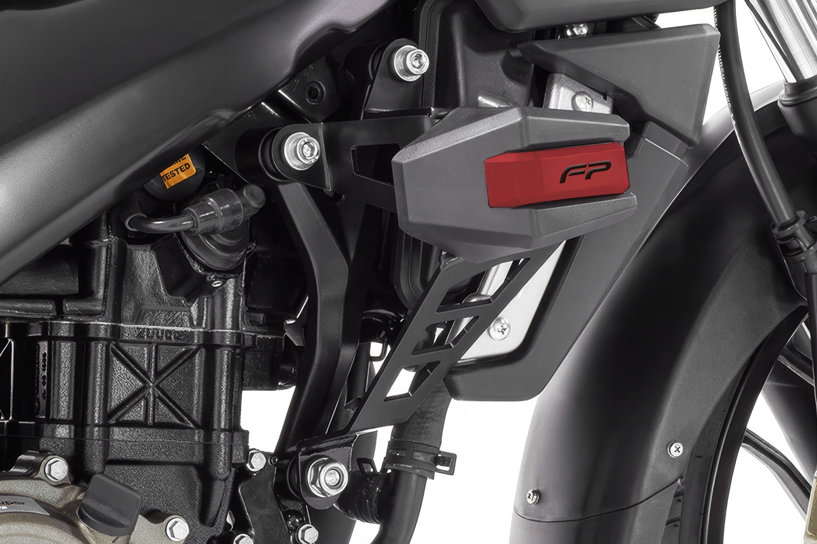 DEFENSA FIREPARTS GHOST PULSAR 200NS NEGRO ROJO