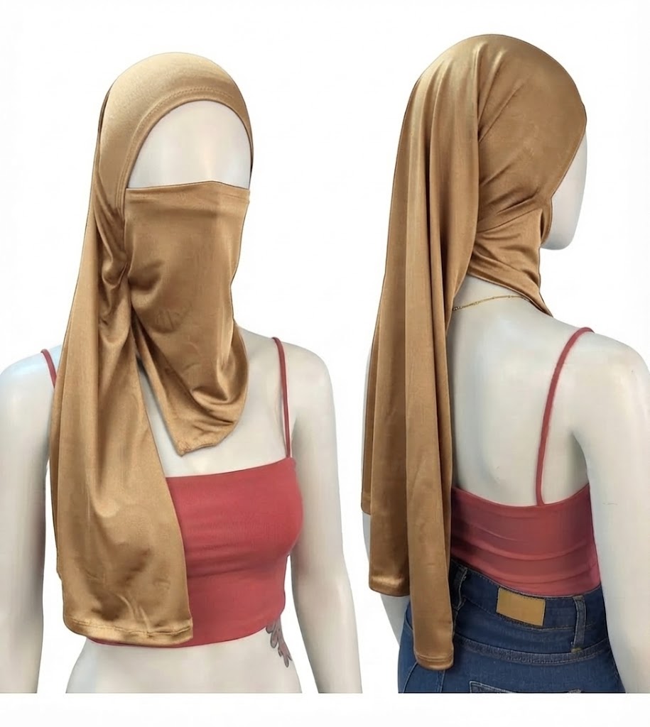 BUFF CON PAÑOLETA 90CM DURAZNO