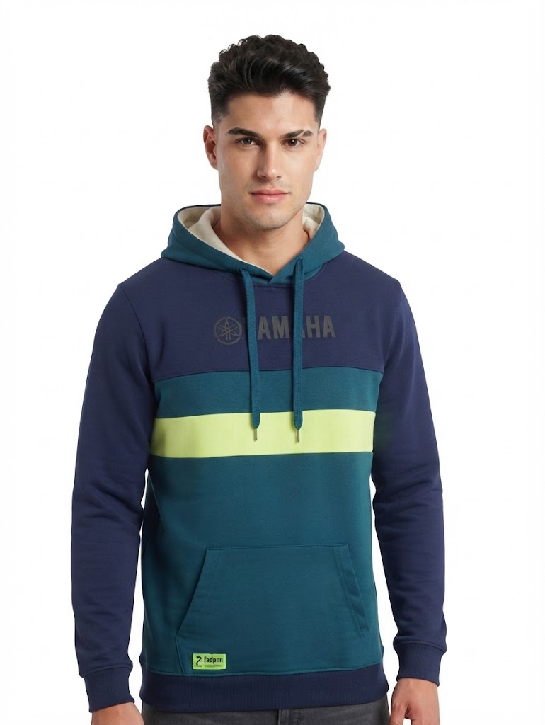 BUZO YAMAHA BEACH AZUL OSCURO VERDE MAS