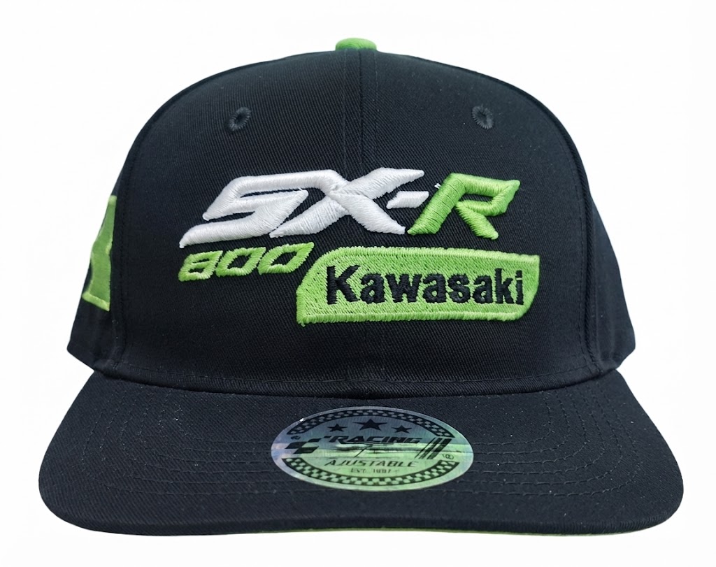 GORRA 3A KAWASAKI SX-R 800 NEGRO VERDE