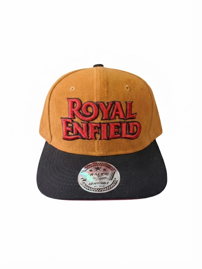 GORRA 3A ROYAL ENFIELD FELPA CAFE NEGRO